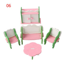 Load image into Gallery viewer, Hot Mini Wooden Furniture Dollhouse Set Miniature DIY Dollhouse Room 1:12 dolls house miniature accessories Toys  For Children