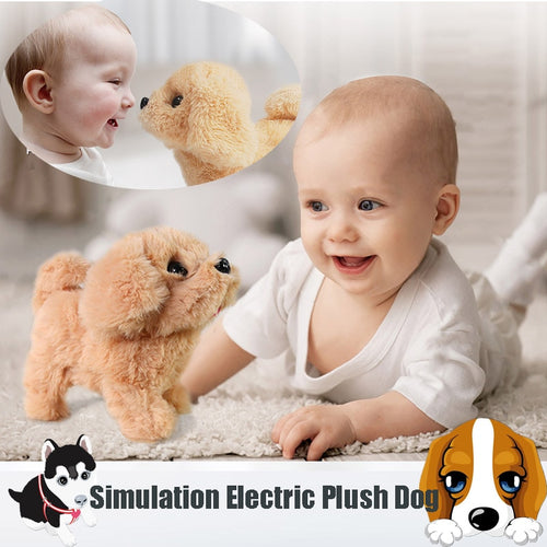 18CM Interactive Plush Puppy Electronic Toys Cute Robot Dog Plush Toys For Children Doll Birthday Christmas Birthday Gift