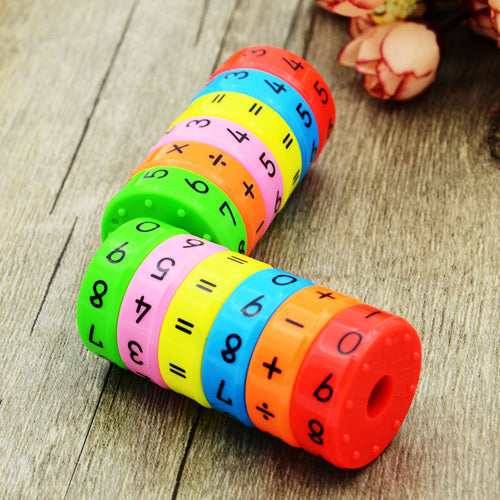 6pcs/set Digital Multiplication Magnetic Column Figure Arithmetic Puzzle Building Blocks Kids Learning Educational Toy for Child