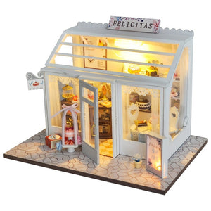CUTEBEE Doll House Miniature DIY Dollhouse With Furnitures Wooden House Toys For Children Birthday Gift Z007