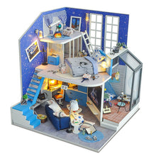 Load image into Gallery viewer, CUTEBEE DIY Dollhouse Wooden doll Houses Miniature Doll House Furniture Kit Casa Music Led Toys for Children Birthday Gift L28