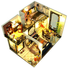 Load image into Gallery viewer, CUTEBEE DIY Dollhouse Wooden doll Houses Miniature Doll House Furniture Kit Casa Music Led Toys for Children Birthday Gift L28