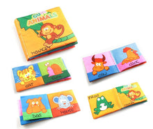 Load image into Gallery viewer, Soft Cloth Books Rustle Sound Infant Books Baby Books Quiet Books Educational Stroller Rattle Toys for Newborn Baby 0-12 month