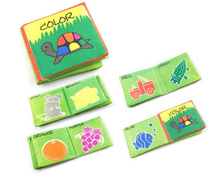 Soft Cloth Books Rustle Sound Infant Books Baby Books Quiet Books Educational Stroller Rattle Toys for Newborn Baby 0-12 month