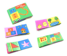 Load image into Gallery viewer, Soft Cloth Books Rustle Sound Infant Books Baby Books Quiet Books Educational Stroller Rattle Toys for Newborn Baby 0-12 month