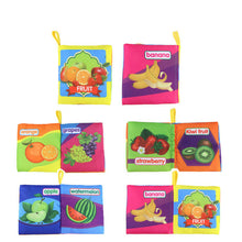 Load image into Gallery viewer, Soft Cloth Books Rustle Sound Infant Books Baby Books Quiet Books Educational Stroller Rattle Toys for Newborn Baby 0-12 month
