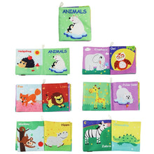 Load image into Gallery viewer, Soft Cloth Books Rustle Sound Infant Books Baby Books Quiet Books Educational Stroller Rattle Toys for Newborn Baby 0-12 month
