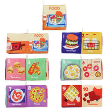 Load image into Gallery viewer, Soft Cloth Books Rustle Sound Infant Books Baby Books Quiet Books Educational Stroller Rattle Toys for Newborn Baby 0-12 month