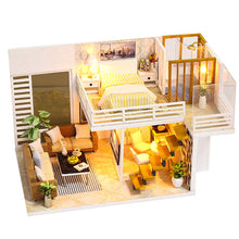 Load image into Gallery viewer, CUTEBEE DIY Doll House Wooden Doll Houses Miniature Dollhouse Furniture Kit with LED Toys for children Christmas Gift  L023