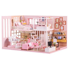 Load image into Gallery viewer, CUTEBEE DIY Doll House Wooden Doll Houses Miniature Dollhouse Furniture Kit with LED Toys for children Christmas Gift  L023