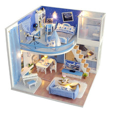 Load image into Gallery viewer, CUTEBEE DIY Doll House Wooden Doll Houses Miniature Dollhouse Furniture Kit with LED Toys for children Christmas Gift  L023