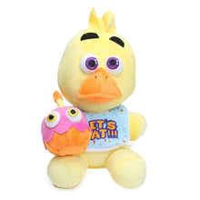 Load image into Gallery viewer, 25cm FNAF Freddy Fazbear  Plush Toys Five Nights At Freddy&#39;s Golden Bear Nightmare Cupcake Foxy Balloon Boy Clown Stuffed Dolls