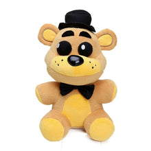 Load image into Gallery viewer, 25cm FNAF Freddy Fazbear  Plush Toys Five Nights At Freddy&#39;s Golden Bear Nightmare Cupcake Foxy Balloon Boy Clown Stuffed Dolls