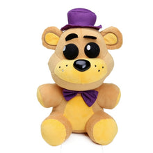 Load image into Gallery viewer, 25cm FNAF Freddy Fazbear  Plush Toys Five Nights At Freddy&#39;s Golden Bear Nightmare Cupcake Foxy Balloon Boy Clown Stuffed Dolls
