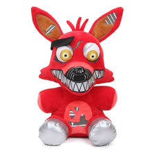 Load image into Gallery viewer, 25cm FNAF Freddy Fazbear  Plush Toys Five Nights At Freddy&#39;s Golden Bear Nightmare Cupcake Foxy Balloon Boy Clown Stuffed Dolls
