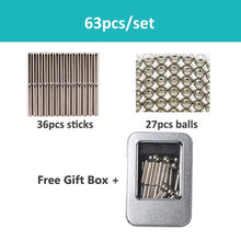 Load image into Gallery viewer, 3D DIY Magnetic Building Blocks Magnetic Designer Magnet Sticks &amp; Metal Balls Brain Training Toys For Children