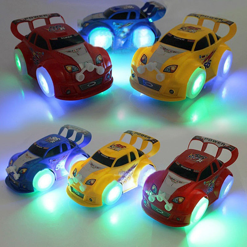 light up Car toys Musical Baby toys Electric Car model Boys Kids toys Automatic steering car Toys for children Christmas gift