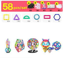 Load image into Gallery viewer, 30-252pcs DIY Magnetic Constructor Triangle Square Big Bricks Magnetic Building Blocks Designer Set Magnet Toys For Children