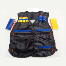 Load image into Gallery viewer, ChildrenBlack Tactical gun Accessories  Waistcoat Ammo Holder Elite Pistol Bullets Toy Clip Darts for Nerf with mask Goggles