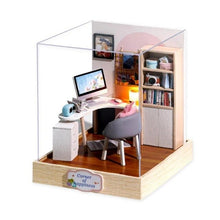 Load image into Gallery viewer, DIY Doll House Wooden Doll Houses Miniature Dollhouse Furniture Kit with LED Toys for children Christmas Gift Educational Toys