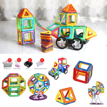 Load image into Gallery viewer, 10-60PCS Big Size Magnetic Designer Construction Set Model &amp; Building Toy Magnets Magnetic Blocks Educational Toys for Children