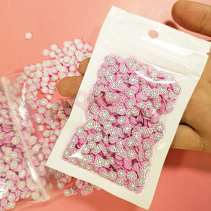 10g/pack Fimo Fruit Slices Decor Additives For Slime Filler Supplies Charms Clay Accessories Avocado Fimo For Nail Art Slime Toy