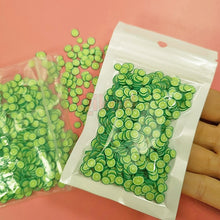 Load image into Gallery viewer, 10g/pack Fimo Fruit Slices Decor Additives For Slime Filler Supplies Charms Clay Accessories Avocado Fimo For Nail Art Slime Toy