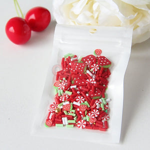 10g/pack Fimo Fruit Slices Decor Additives For Slime Filler Supplies Charms Clay Accessories Avocado Fimo For Nail Art Slime Toy
