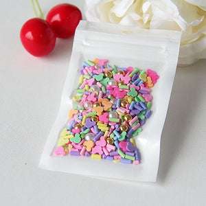 10g/pack Fimo Fruit Slices Decor Additives For Slime Filler Supplies Charms Clay Accessories Avocado Fimo For Nail Art Slime Toy