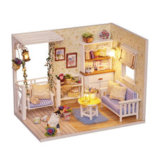 Load image into Gallery viewer, Doll House Furniture Diy Miniature 3D Wooden Miniaturas Dollhouse Toys for Children Birthday Gifts Casa Kitten Diary H013