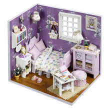 Load image into Gallery viewer, Doll House Furniture Diy Miniature 3D Wooden Miniaturas Dollhouse Toys for Children Birthday Gifts Casa Kitten Diary H013