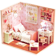 Load image into Gallery viewer, Doll House Furniture Diy Miniature 3D Wooden Miniaturas Dollhouse Toys for Children Birthday Gifts Casa Kitten Diary H013