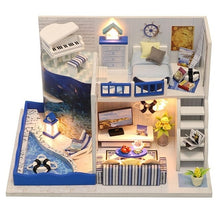 Load image into Gallery viewer, Doll House Furniture Diy Miniature 3D Wooden Miniaturas Dollhouse Toys for Children Birthday Gifts Casa Kitten Diary H013