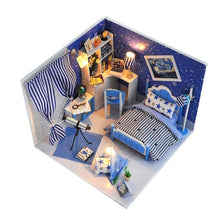 Load image into Gallery viewer, Doll House Furniture Diy Miniature 3D Wooden Miniaturas Dollhouse Toys for Children Birthday Gifts Casa Kitten Diary H013