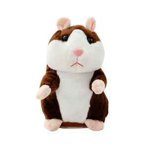 Talking Hamster Mouse Pet Christmas Toy Speak Talking Sound Record Hamster Educational Plush Toy for Children Christmas Gift
