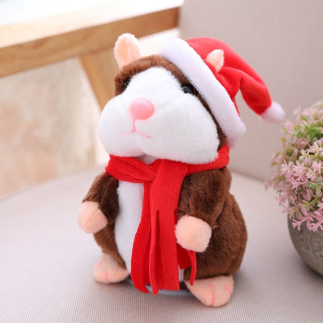 Talking Hamster Mouse Pet Christmas Toy Speak Talking Sound Record Hamster Educational Plush Toy for Children Christmas Gift