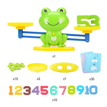Load image into Gallery viewer, Math Match Game Board Toys Monkey Cat Match Balancing Scale Number Balance Game Kids Educational Toy to Learn add and subtract