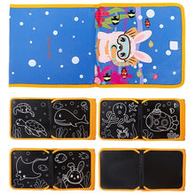 Load image into Gallery viewer, Tumama Portable Drawing Board Book Animal Marine Life Coloring Book DIY Blackboard Painting Drawing Board Felt-tip Pens