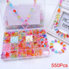 Load image into Gallery viewer, DIY Handmade Beaded Toy with Accessory Set Children Creative 24 Grid Girl Jewelry Making Toys Educational Toys Children Gift