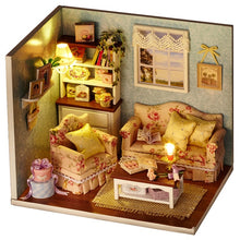 Load image into Gallery viewer, Doll House Furniture Diy Miniature 3D Wooden Miniaturas Dollhouse Toys for Children Birthday Gifts Casa Kitten Diary H013