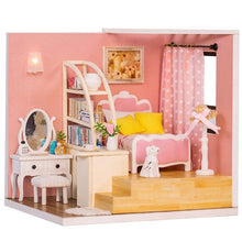Load image into Gallery viewer, Doll House Furniture Diy Miniature 3D Wooden Miniaturas Dollhouse Toys for Children Birthday Gifts Casa Kitten Diary H013