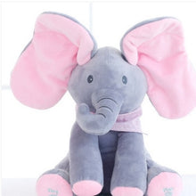 Load image into Gallery viewer, 30cm elefante eléctrico orejas de juguete Mover Música bebé animal Ocultar y buscar gato muñeco relajante elefante perro conejo juguete de peluche