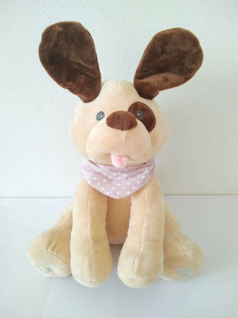 30cm elefante eléctrico orejas de juguete Mover Música bebé animal Ocultar y buscar gato muñeco relajante elefante perro conejo juguete de peluche