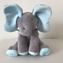 Load image into Gallery viewer, 30cm elefante eléctrico orejas de juguete Mover Música bebé animal Ocultar y buscar gato muñeco relajante elefante perro conejo juguete de peluche