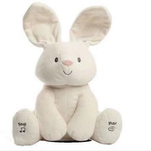 Load image into Gallery viewer, 30cm elefante eléctrico orejas de juguete Mover Música bebé animal Ocultar y buscar gato muñeco relajante elefante perro conejo juguete de peluche