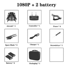 Load image into Gallery viewer, Sharefunbay zangão 4k hd câmera grande angular 1080 p wifi fpv zangão câmera dupla quadcopter altura manter zangão câmera