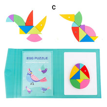 Load image into Gallery viewer, Magnetic 3D  Puzzle Jigsaw Tangram Game Montessori Learning Educational Drawing Board Games Toy Gift for Children Brain Tease
