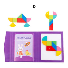 Load image into Gallery viewer, Magnetic 3D  Puzzle Jigsaw Tangram Game Montessori Learning Educational Drawing Board Games Toy Gift for Children Brain Tease