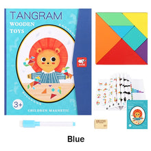 Load image into Gallery viewer, Magnetic 3D  Puzzle Jigsaw Tangram Game Montessori Learning Educational Drawing Board Games Toy Gift for Children Brain Tease