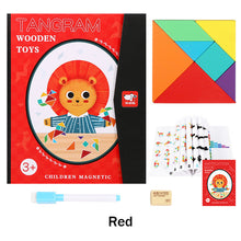 Load image into Gallery viewer, Magnetic 3D  Puzzle Jigsaw Tangram Game Montessori Learning Educational Drawing Board Games Toy Gift for Children Brain Tease